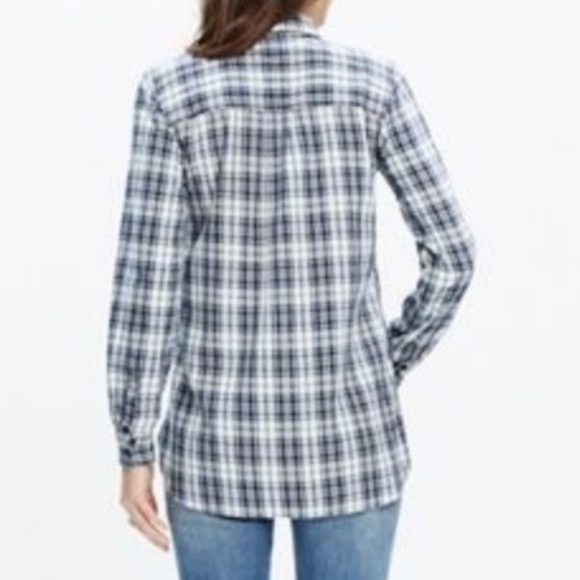 Madewell Slim Boyshirt in Lawton Plaid Flannel - Picture 2 of 15